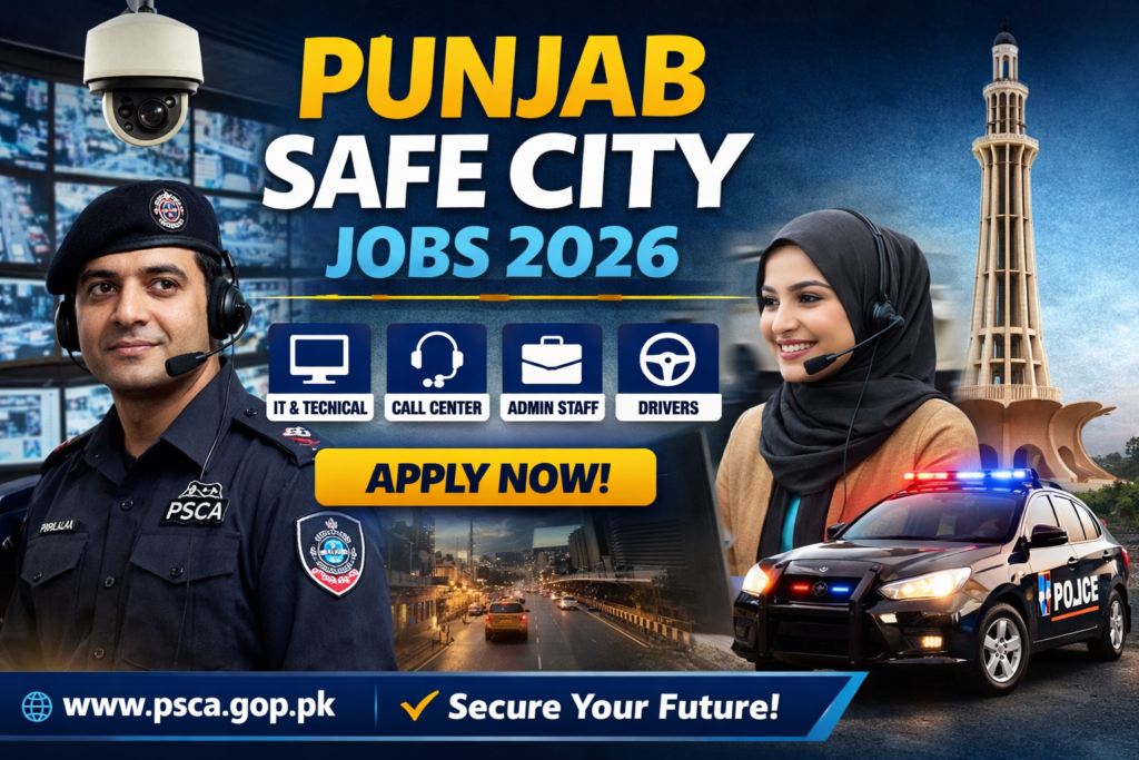 Punjab Safe City Jobs 2026